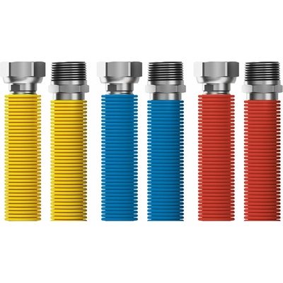 MERABELL Flexi Pripájacia súprava R1/2"–G1/2"30–60cm–3ks hadice (modrá,červená,žltá)M0046