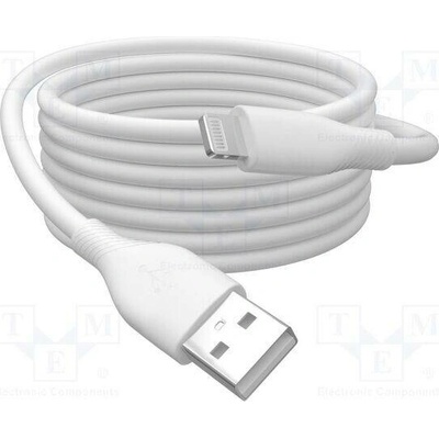 Digitus AK-600108-020-W USB 2.0; vidlice Apple Lightning,USB A vidlice, 2m, bílý