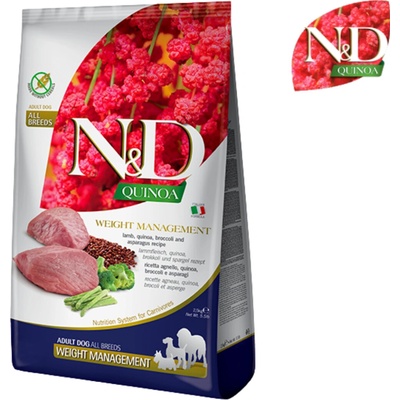 N&D Quinoa DOG Weight Management Lamb & Broccoli 2,5 kg