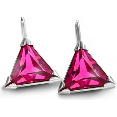 Stuchlík zlaté náušnice s rubíny 023191