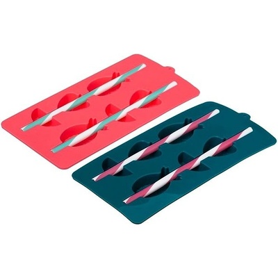 5five Simply Smart Silikonové formy na led FRUIT, 2 ks, růžová a tmavě modrá