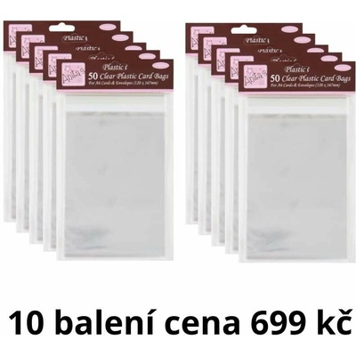 WEST DESIGN West Design Celofánové obaly na obálky 12 × 16,7 cm (500 ks)