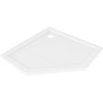 Mexen Flow петостенен ултратънък душ корито 80 x 80 cm, бял гланц - 46P108080 (46P108080)