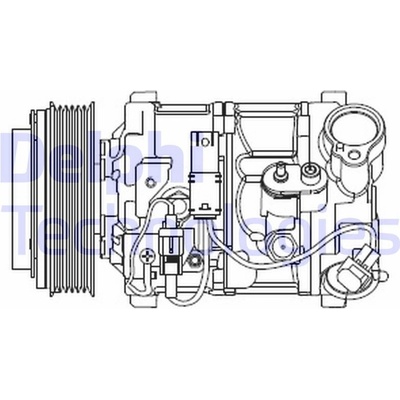 Kompresor, klimatizace Delphi CS20545