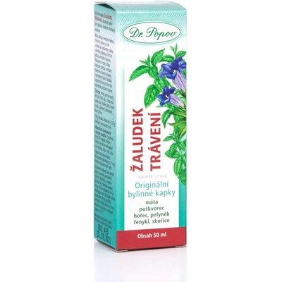 Dr. Popov Originálne bylinné kvapky Žalúdok 50 ml