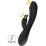 She-E-O E-Stim Rabbit Vibrator Black