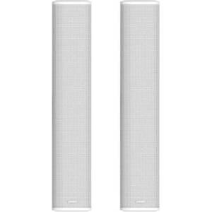 DSPPA Колони 60w на 100v dsppa dsp455ii, външен / вътрешен монтаж, алуминиев корпус, водоустойчиви, бели (чифт)