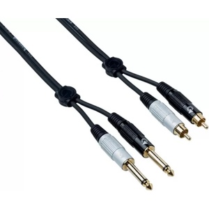 Bespeco Кaбeл Bespeco - EAY2JR300, 6.3 mm/RСА, 3 m, черен (EAY2JR300)