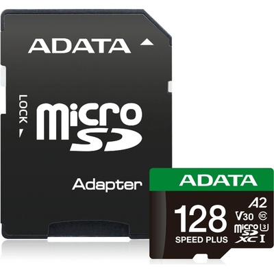 Adata Speed Plus Micro SD 128GB UD128GUI3V30A2SP-RA1