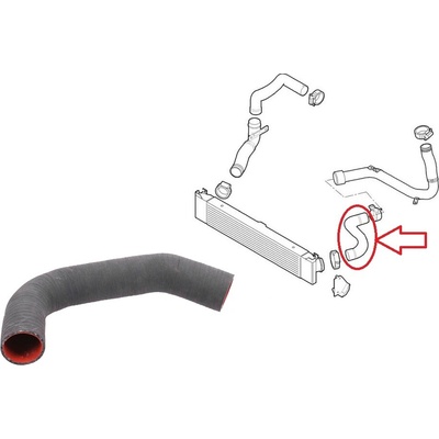 Hadice plnícího vzduchu Fiat Ducato 2006-2016 3,0 od turba do intercooleru 1384282080