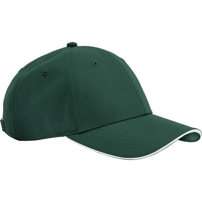 Beechfield B 195R Team Sports-Tech 6 panelová COT53195R95799-bottle gree Zelená lahvově/bílá