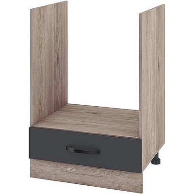 ИРИМ Долен кухненски шкаф за вградена фурна Сити АРФ-Карбон мат-11-36 60 см