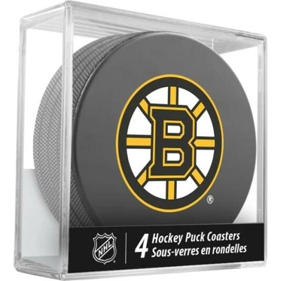 InGlasCo Fanúšikovský puk NHL Coasters Cube, Boston Bruins