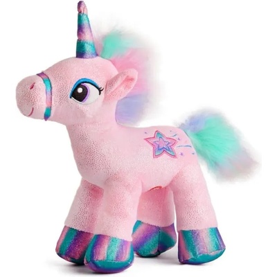 Амек Тойс Плюшена играчка Амекс Тойс - Еднорог с рог, 28 cm, розов (010826-2)
