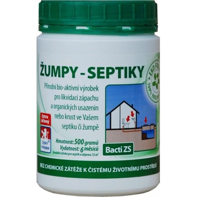 Bacti ZS - Bakterie do žump a septiků - 0,5 kg – Zboží Dáma