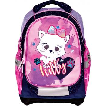 S-Cool Ученическа раница s-cool анатомична kitty, с твърдо дъно