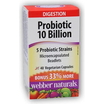Webber Naturals probiotika 10 Billion 40 kapslí