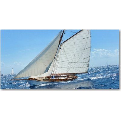 Foto-obraz fotografie na skle jachta 100x50 cm