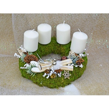 EMOS LED adventný veniec vnútorná teplá biela časovač DCTW15 40 cm