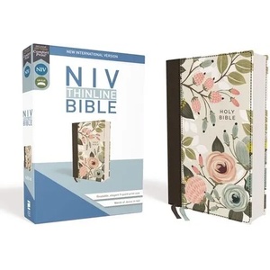 NIV, Thinline Bible, Cloth over Board, Floral, Red Letter, Comfort Print | Zondervan (ISBN: 9780310108825)
