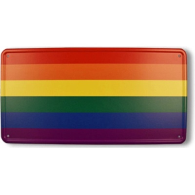 Cedule plechová Promex vlajka LGBT - barevná