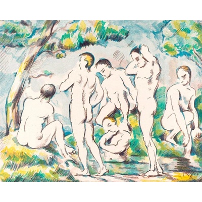 Koupající se 1897 50x40cm - Paul Cézanne