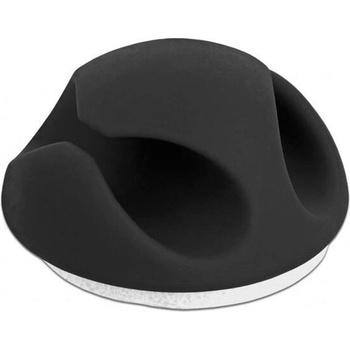 Delock Органайзер за кабели Delock, Самозалепващ, 10 бр. в опаковка, Черен (DELOCK-18345)