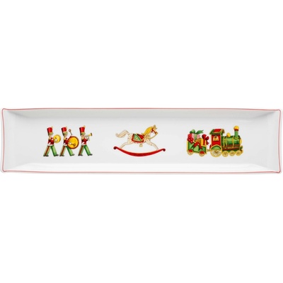Vista Alegre hlboký obdĺžnikový podnos Christmas Magic 50x15,4 cm