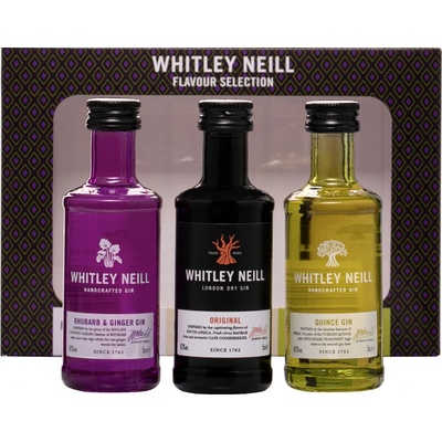 Whitley Neill Rhubarb + Original + Quince 43% 3 x 0,05 l (set)