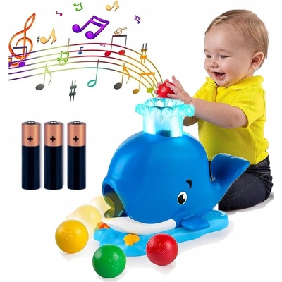 BRIGHT STARTS Hračka hudební světelná velryba Popper 6m+ – Zbozi.Blesk.cz