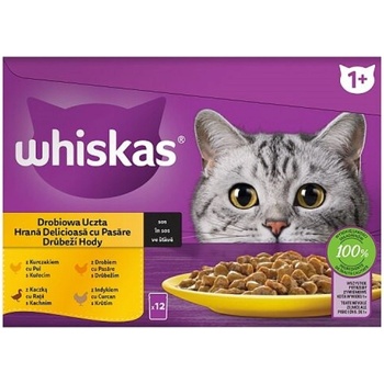 Whiskas drůbeží výběr ve šťávě 12 x 85 g