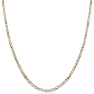 Savicki Náhrdelník žlté zlato, laboratórne diamanty SAV-N-TENIS-40CM-30SZ-20K-585-BDLAB-Z