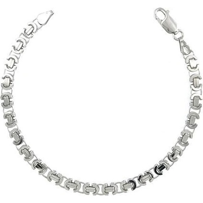 Infinitysilver stříbrný náramek bizantina flat 181004023