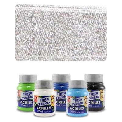 ACR Farba na textil 37 ml metallic silver