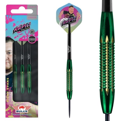 Bull's NL Steel Ricky Evans Shell - Coated Brass - Green - 21g