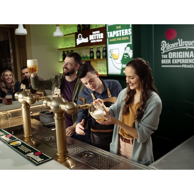 Škola čepování se vstupem do muzea Pilsner Urquell
