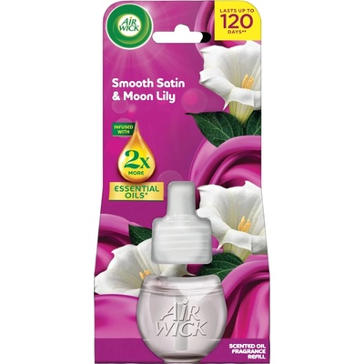 Air Wick електрически ароматизатор, Пълнител, Smoot satin & Moon lily, 19мл