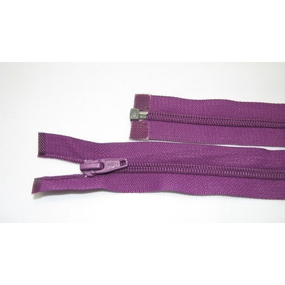 Zips špirála deliteľný 5mm - dĺžka 40cm,farba baklažánová
