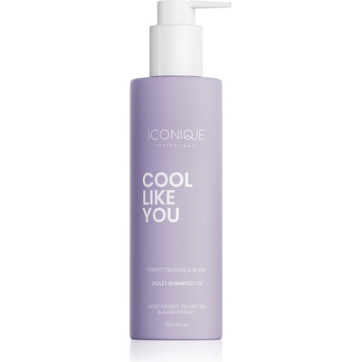ICONIQUE Professional COOL LIKE YOU Perfect Blonde & Silver Violet šampón neutralizujúci žlté tóny 250 ml