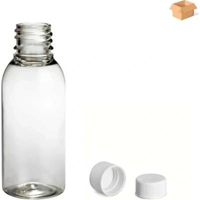 Via Plastová lahvička čirá s bílým uzávěrem 35 ml 1000 ks