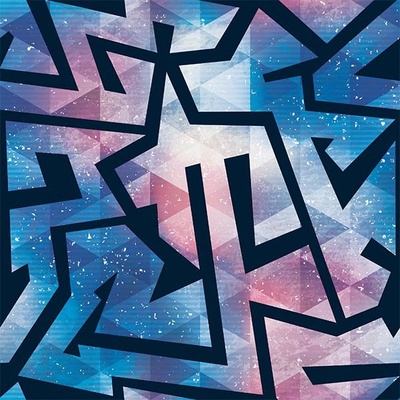 Funkční úplet na trička barevný geometrický vzor
