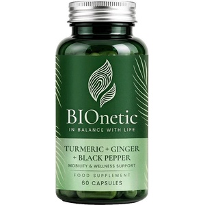 BIOnetic Turmeric + Ginger + Black Pepper, 60 капсули, BIOnetic (7985-00)