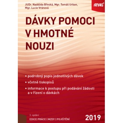 Dávky pomoci v hmotné nouzi 2019