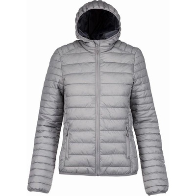 KARIBAN VINTAGE DOWN JACKET Dámska zimná bunda marl silver