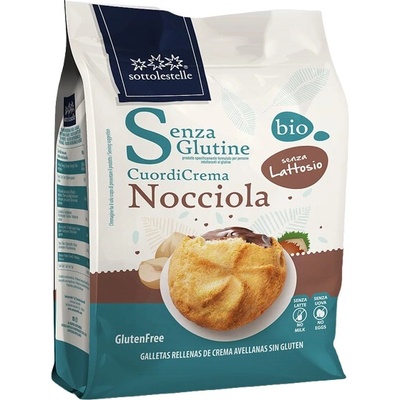 Sottolestelle Bezlepkové plněné sušenky lískooříškové bio vegan 200 g