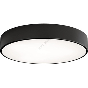 Temar Таванно осветително тяло за баня със сензор CLEO 4xE27/24W/230V Ø 50 см IP54 черно (TM0197)