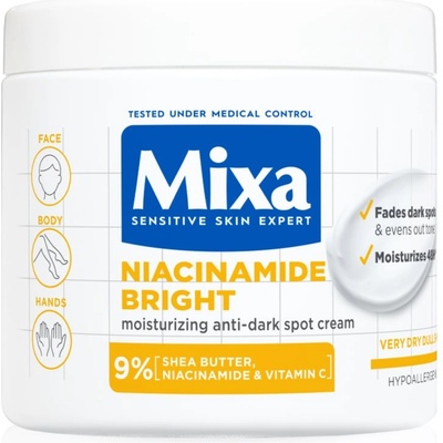 Mixa Niacinamide Bright интензивен хидратиращ крем Против тъмни петна 400ml
