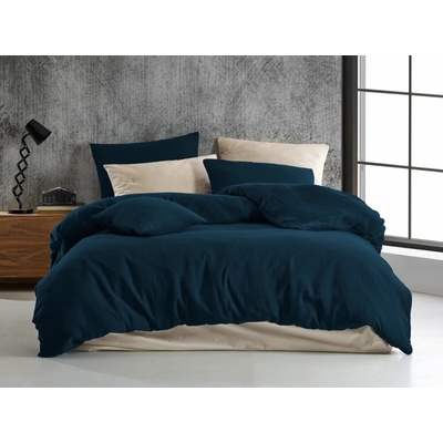 Brotex Mušelínové obliečky tmavo modré 140x220 70x90