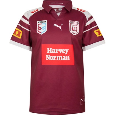 PUMA Футболна фланелка Puma Men's International Football Shirt - Burgundy/Wht
