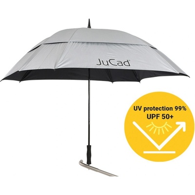 JuCad Umbrella Windproof UV With Pin stříbrná – Zbozi.Blesk.cz